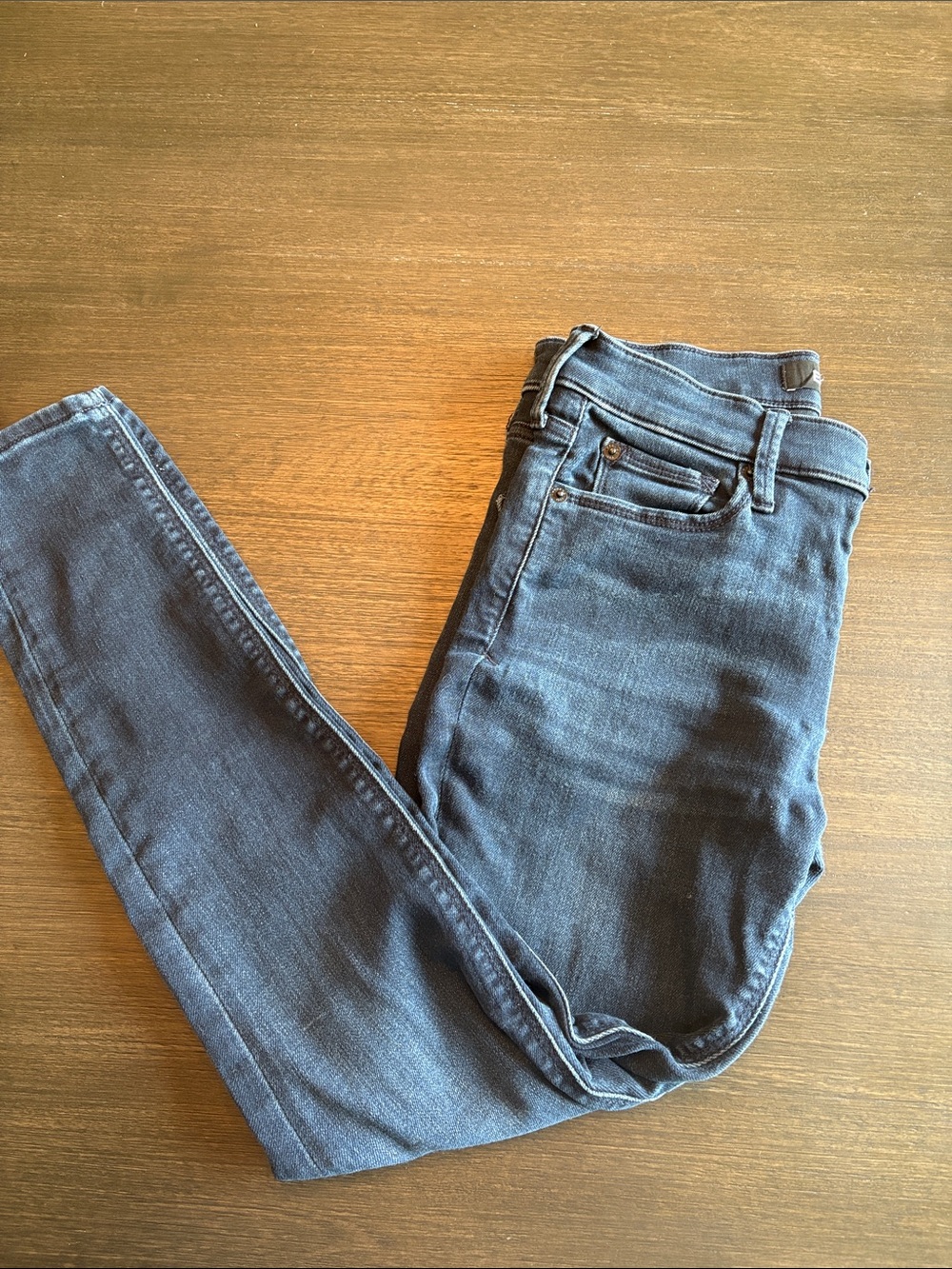 Women's High-Rise Dark Blue Skinny Jeans